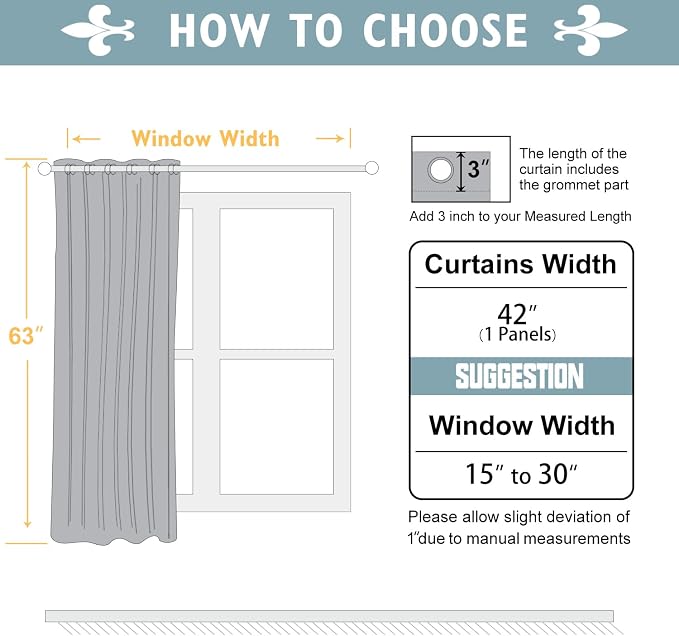 ChrisDowa Blackout Curtains 63 inches Long - Image 6