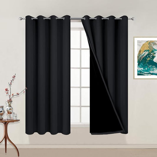 Yakamok 54 Inch Length 100% Blackout Curtains by Yakamok