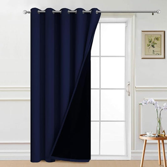 Yakamok 100% Blackout Lined Panels, Thermal Insulated Blackout Curtains by Yakamok