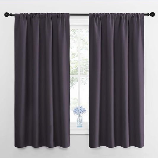 NICETOWN Blackout Curtains for Bedroom, 1 Pair, 42 by 45-inch, Window Treatment by NICETOWN