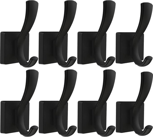 TOFIIGREM Black Wall Hooks Coat Hook, Towel Hooks Robe Hook by TOFIIGREM