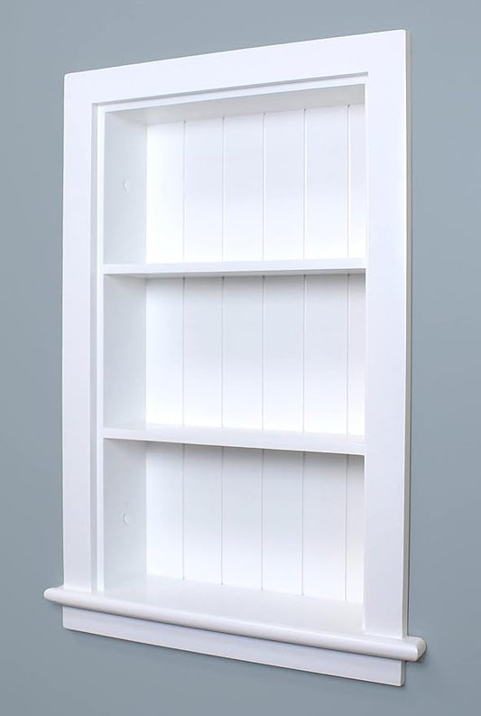 14x24 Aiden Recessed Wall Niche Medicine Cabinet Replacement, in The Wall by FoxHollowFurnishings