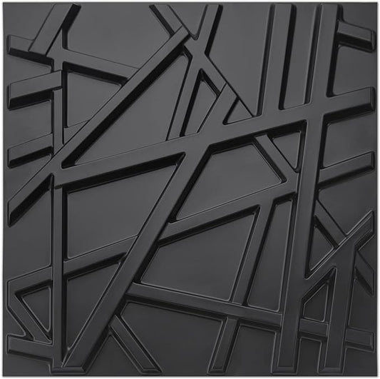 Art3d 19.7" x 19.7" Wall Panel Stripes by Art3d