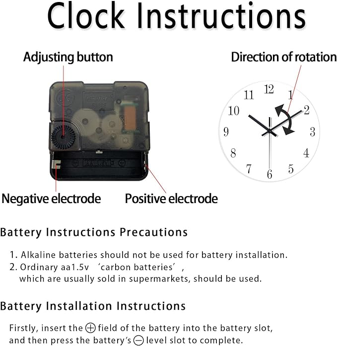 XNM Bedroom Clock Battery Operated Glass Minimalist Green Wall Clock 12 Inch - Image 9