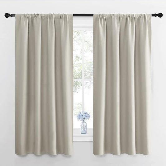 NICETOWN Blackout Curtains for Living Room, Darkening Window Curtain Panels by NICETOWN