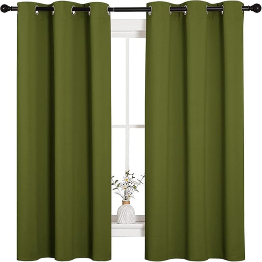NICETOWN Christmas Window Decoration Thermal Insulated Solid Grommet Blackout by NICETOWN
