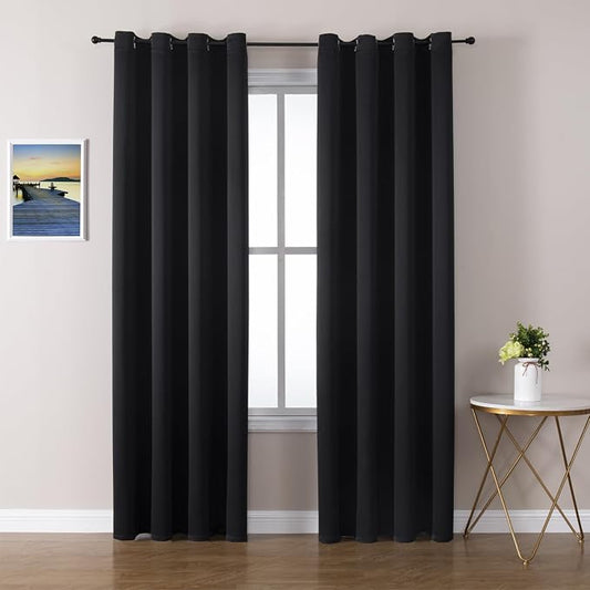 ChrisDowa Blackout Curtains 102 Inches Long 2 Panels Set by ChrisDowa