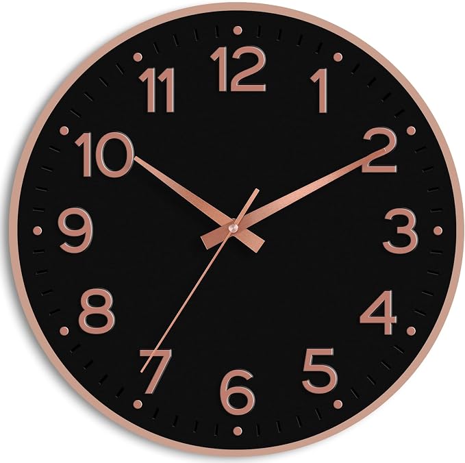 Roymnie Wall Clock, Silent Wall Clocks Battery Operated 8 Inch-Modern Non by Unknown