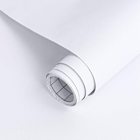 Arthome 17"x120" White Contact Paper, Peel and Stick Matte Wallpaper, Self by ArthomeWALLDECOR