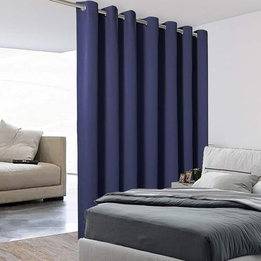 BONZER Room Divider Curtain Total Privacy Wall Extra Wide Thermal Insulated by Bonzer