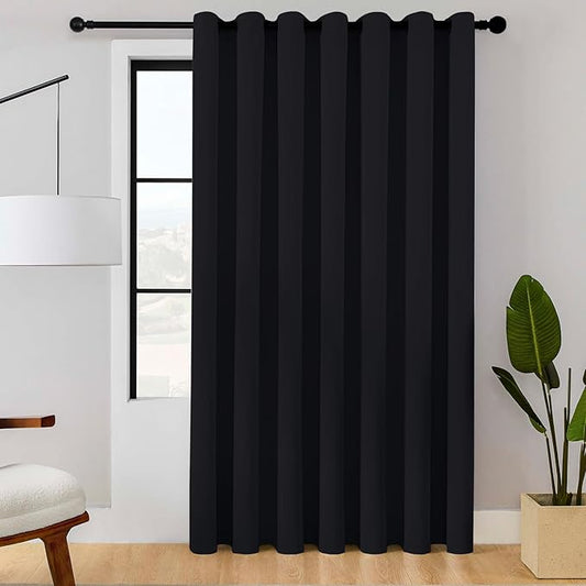 ChrisDowa Room Divider Curtain 120 Inches Long, Wide Blackout Sliding Door by ChrisDowa