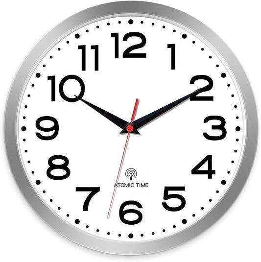 Roymnie Atomic Wall Clock 14 Inch, Modern Clock Battery Operated Classic Analog by Unknown