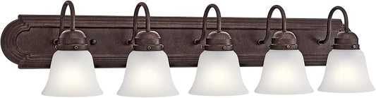Kichler 36" 5-Light Vanity Bath Light in Tannery Bronze Powder Finish, Modern by Kichler