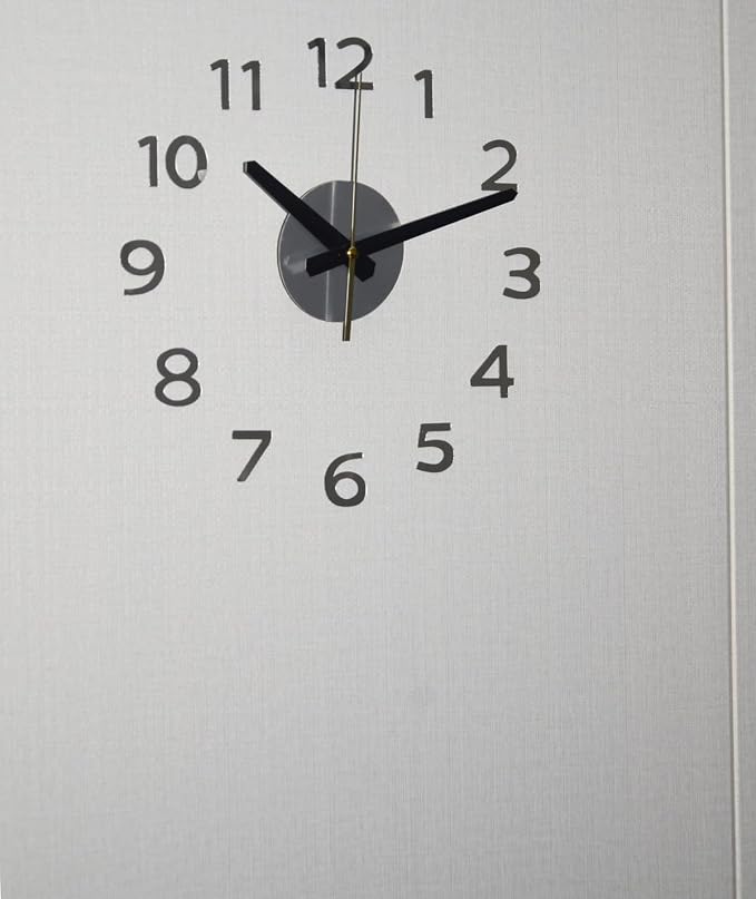 OceeK DIY Wall Clock, Fluorescence Modern Silent Non-Ticking, Battery Operated - Image 3