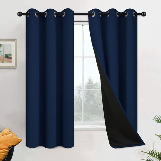 Yakamok 100% Blackout Lined Pair Curtains by Yakamok