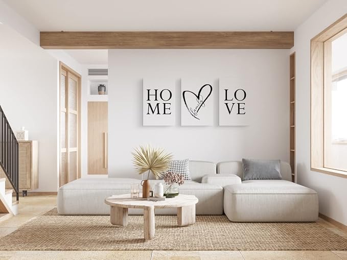 GUBIYU Home Love Wall Decor Set of 3 Prints - Image 2