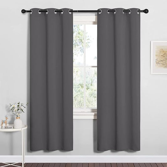 NICETOWN Grey Blackout Curtain Panels by NICETOWN