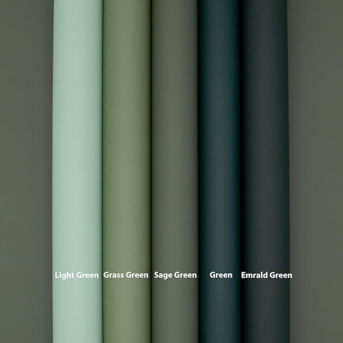 Yancorp 24"x394"/32.8' Matte Emrald Green Peel and Stick Wallpaper Removable - Image 7