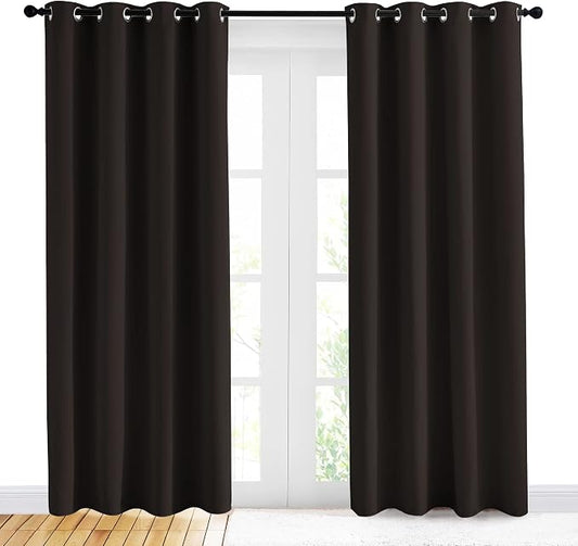 NICETOWN Energy Smart Thermal Insulated Solid Grommet Blackout Curtains/Drapes by NICETOWN