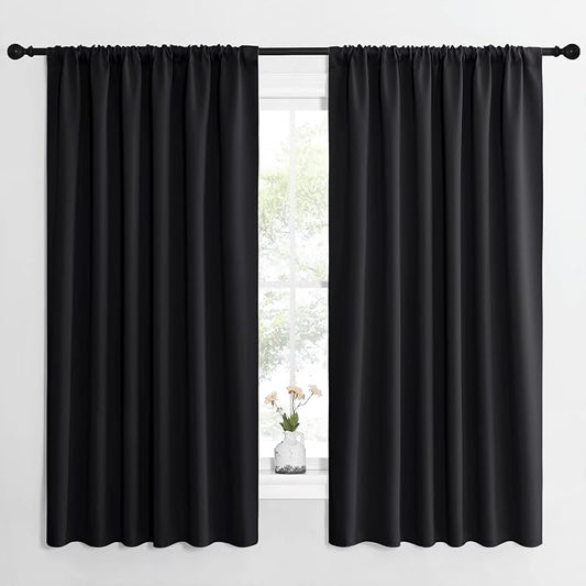 NICETOWN Halloween Black Blackout Curtain Blinds by NICETOWN