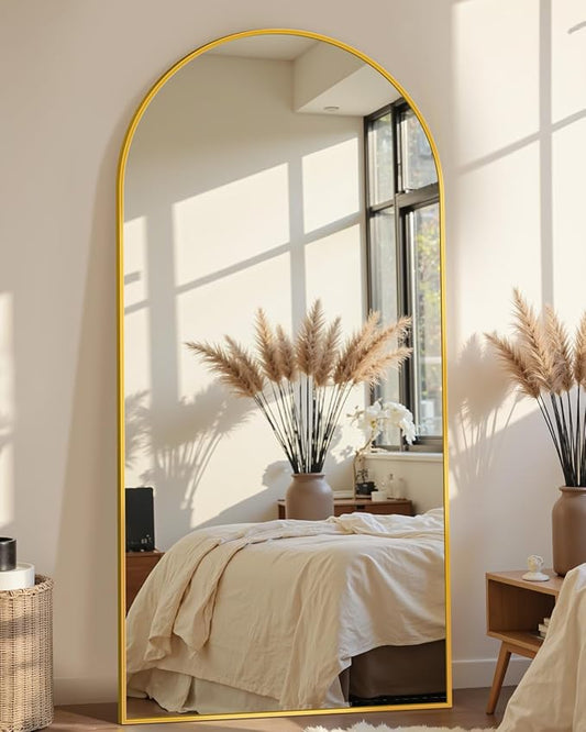 69"x28" Full Length Mirror, Arched Full Body Mirror, Standing Hanging or by Unknown