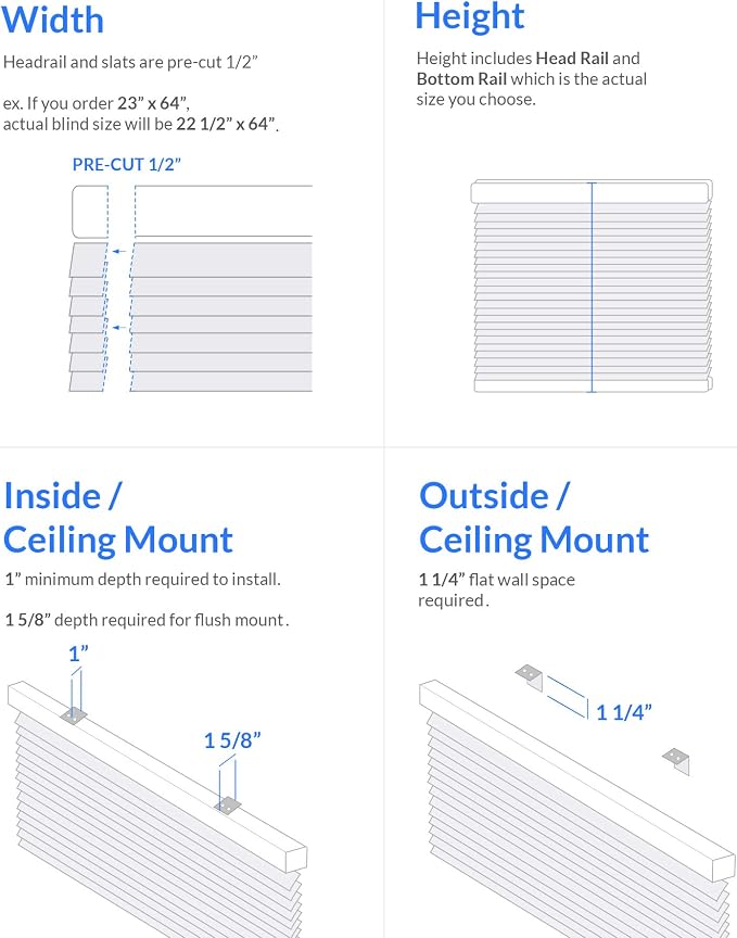 CHICOLOGY Mini Blinds for Indoor Windows – 24"W x 48"H, Cappuccino Horizontal - Image 7