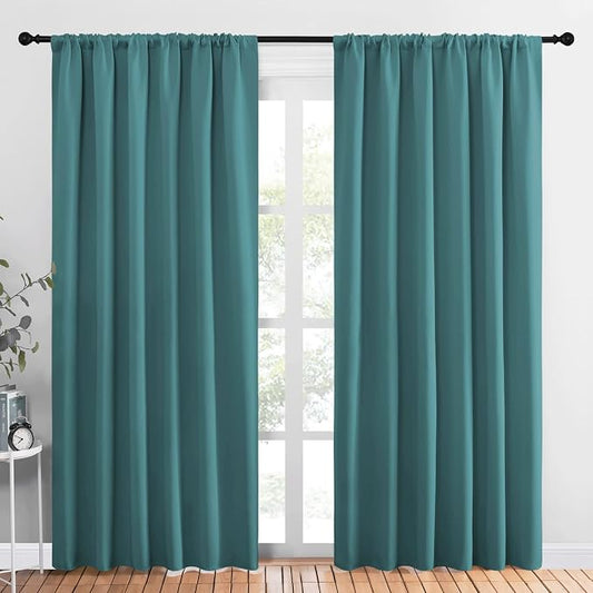 NICETOWN Living Room Curtains, Window Curtain Panels, Thermal Insulated Solid by NICETOWN