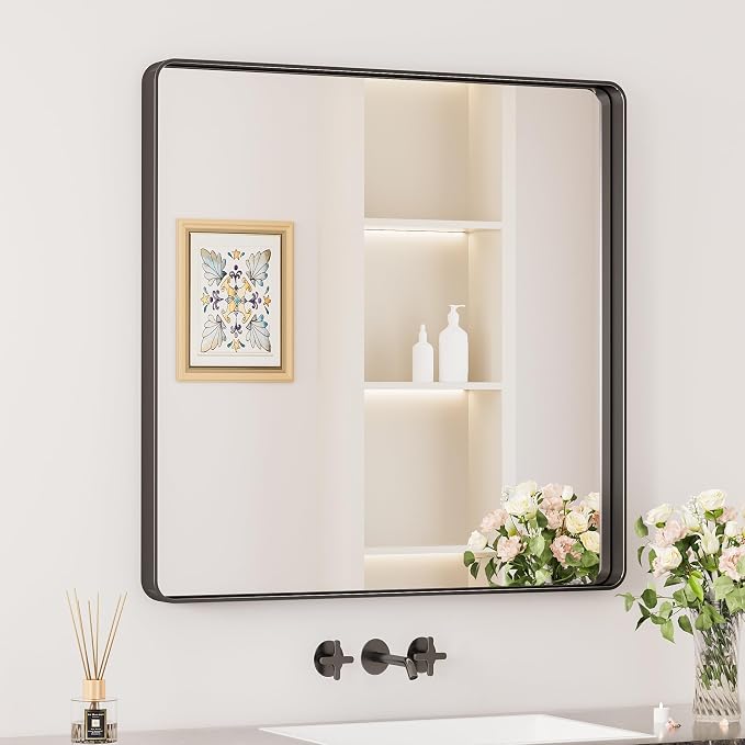 Keonjinn Black Bathroom Mirrors by Keonjinn