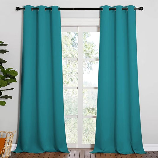 NICETOWN Room Darkening Curtains 90 inch Length 2 Panels, Thermal Insulated by NICETOWN