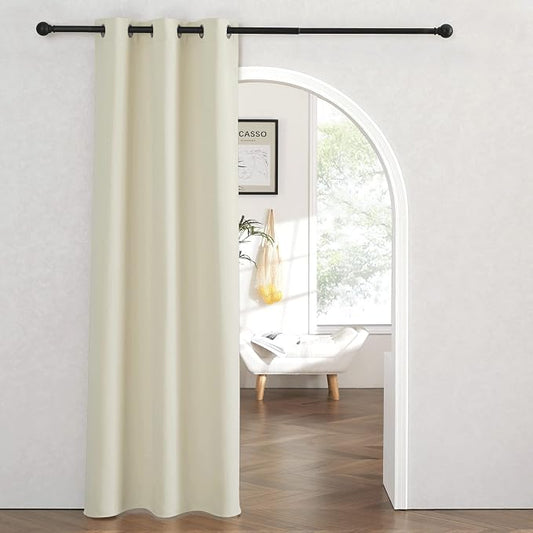 RYB HOME Blackout Curtains Thermal Insulating Privacy Temporary Door Curtains by RYBHOME