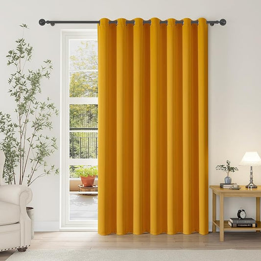ChrisDowa Room Divider Curtain 84 Inches Long, Wide Blackout Sliding Door by ChrisDowa