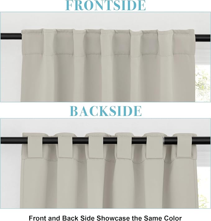RYB HOME Blackout Curtains for Bedroom, Window Shades Thermal Insulating - Image 6