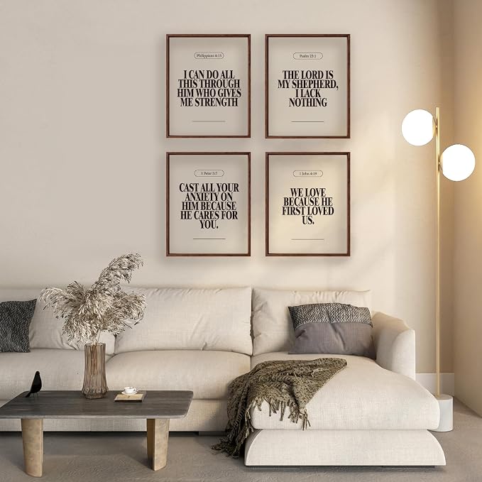 Locomiss Black and White Christian Wall Art Decor Posters, Modern Bible Verse - Image 7