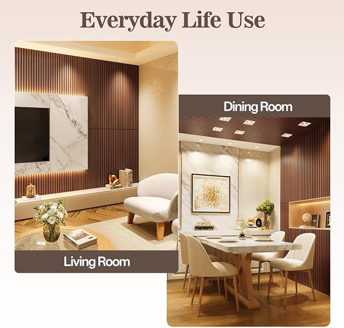 4 Pack Wood Panels for Wall, 47.24" x 23.81" Acoustic Wood Slat Wall Panel for - Image 3