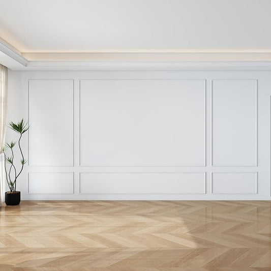 Pangda Peel and Stick Wall Molding Kit, 3D Premade Accent Molding Wainscoting by Pangda
