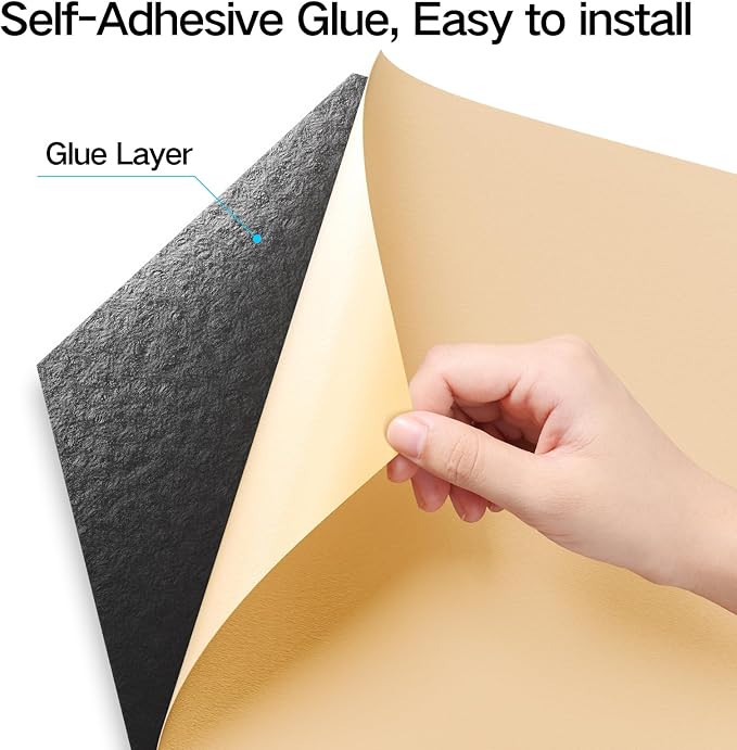 12 Pack Self-Adhesive Acoustic Panels 12" X 10" X 0.4" - Image 3