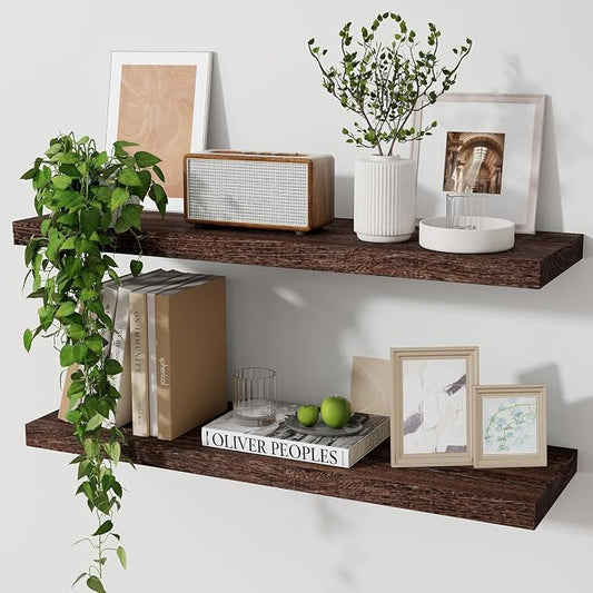 Marsmiles Wood Floating Shelves by Marsmiles