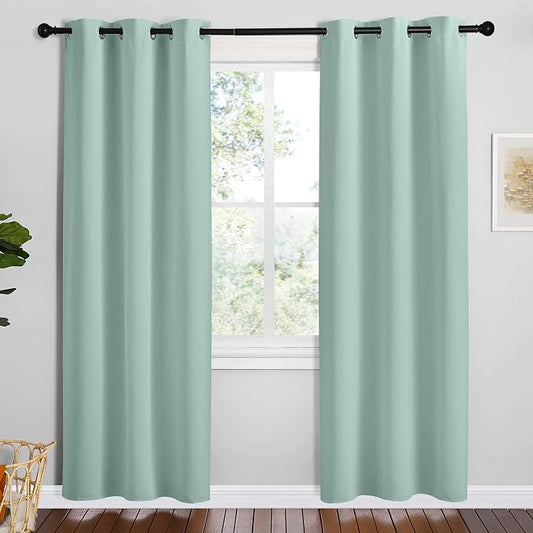 NICETOWN Aqua Blue Room Darkening Curtains by NICETOWN