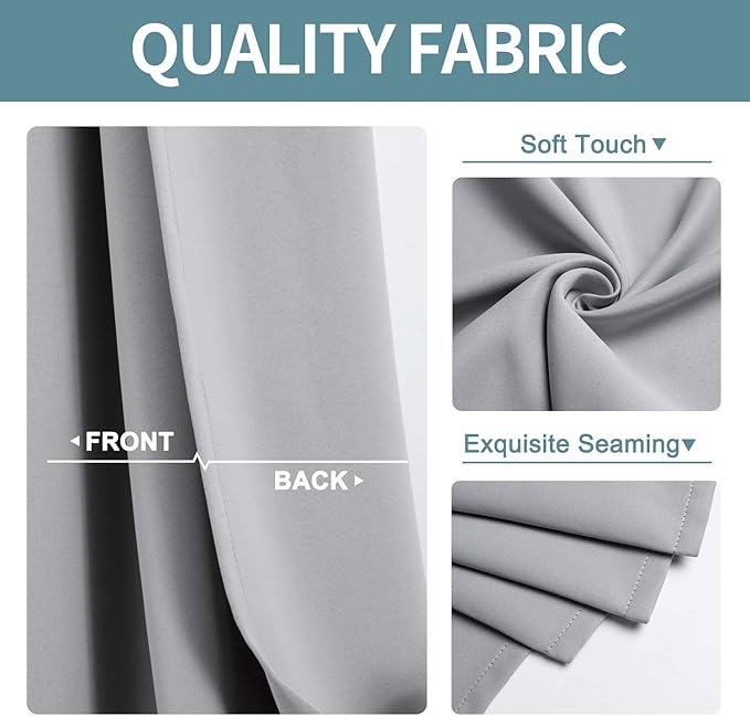 ChrisDowa Blackout Curtains 90 Inches Long - Image 3