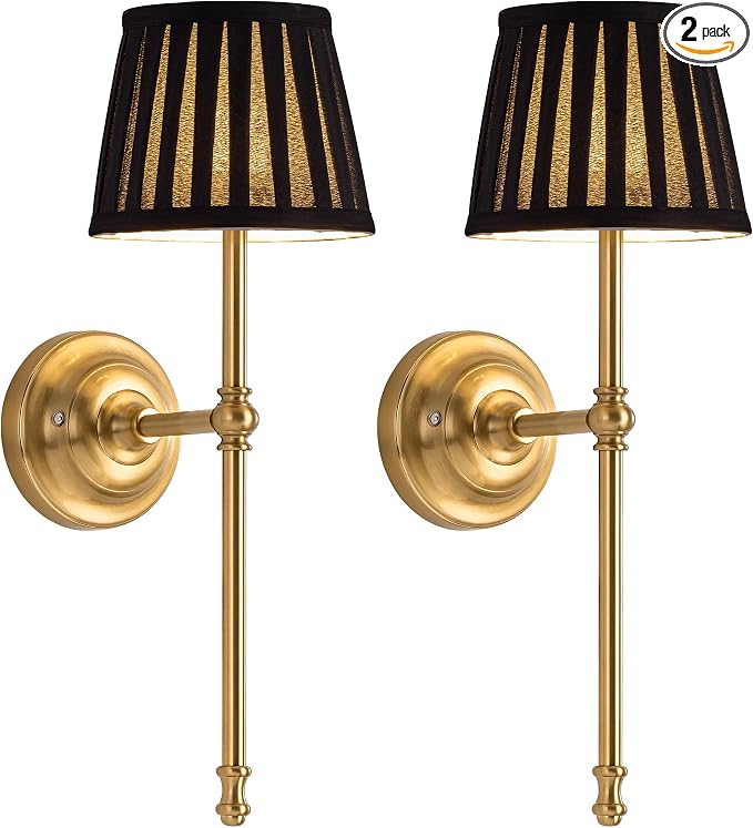 KDG Cordless Wall Sconces Set of 2, Small Wireless 5200mAh Rechargeable Battery by KDG
