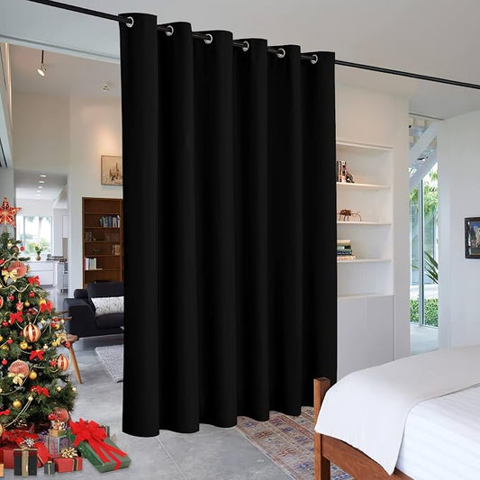 RYB HOME Space Divider Wall Panel, Room Darkening Drape by RYBHOME