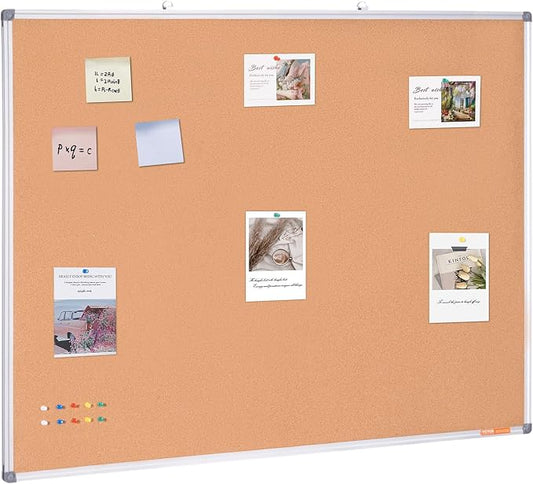 VEVOR 48"x36" Large Cork Board – Wall-Mounted Bulletin Board by VEVOR