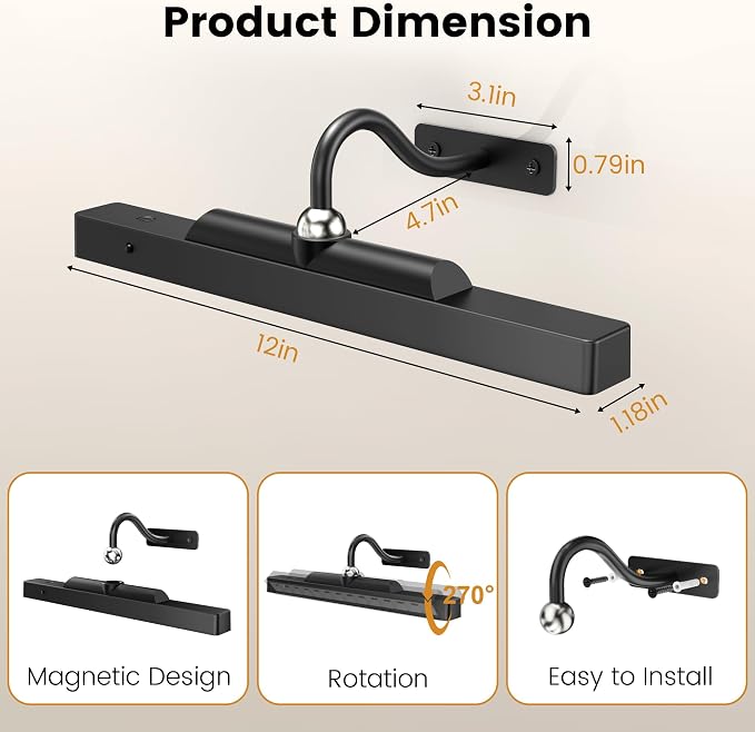 Picture Light for Wall, Dimmable LED - Image 6