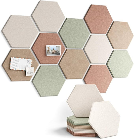 Fluxynara Hexagon Cork Board Alternative by FLUXYNARA