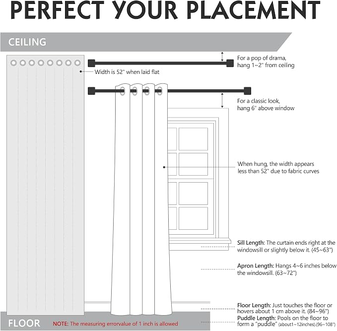 FMFUNCTEX 100% Blackout Curtains - Image 8
