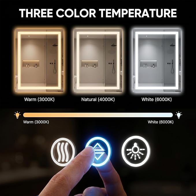 Antok 72"x 32" LED Bathroom Mirror - Image 5