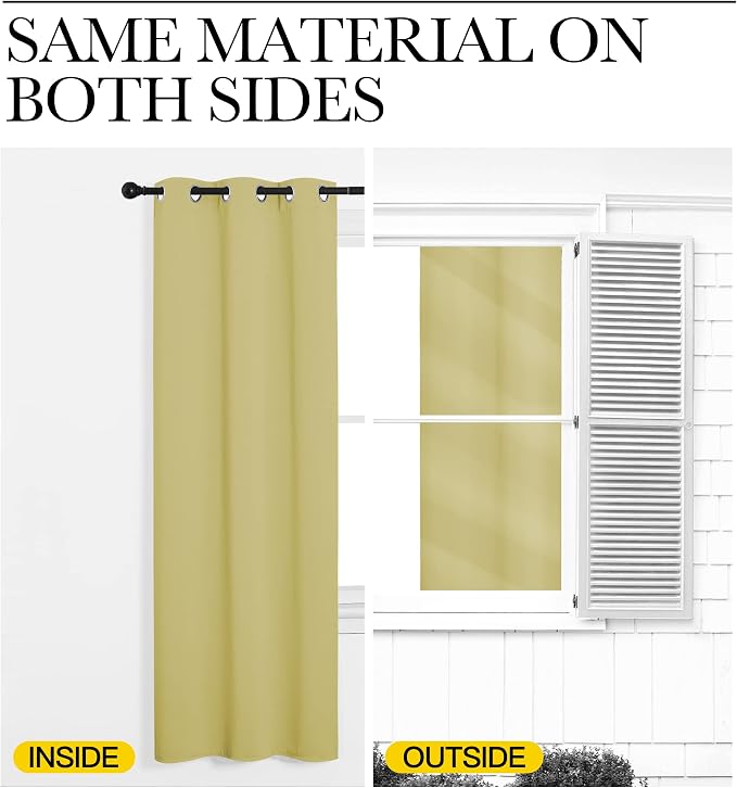 NICETOWN Patio Glass Door Blackout Curtains - Image 6