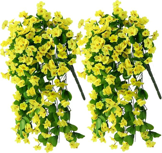 ZFProcess Artificial Fake Hanging Flowers Plants by ZFProcessArtificialFlowers