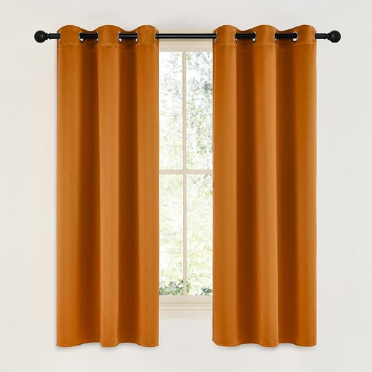 NICETOWN Room Darkening Cafe Satin Curtains by NICETOWN