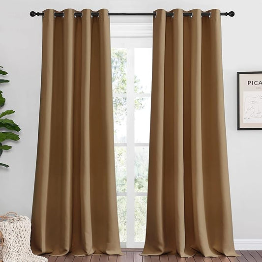 NICETOWN Sleek Blackout Curtains 108 inches Length by NICETOWN